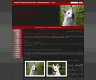 Weisse-Schaeferhunde-OWL.de(Weiße Schäferhunde aus dem Hagebuttenland) Screenshot