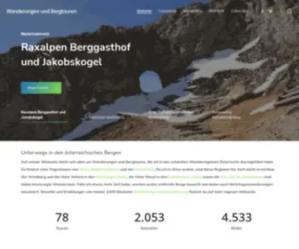 Weissenboek.com(Wanderungen und Bergtouren) Screenshot