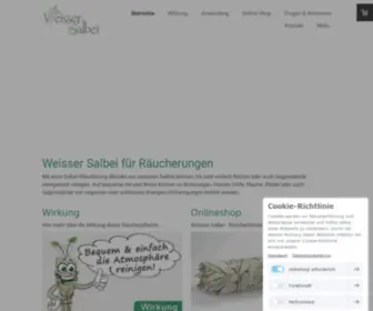 Weisser-Salbei.ch(Ausräuchern mit weissem Salbei) Screenshot