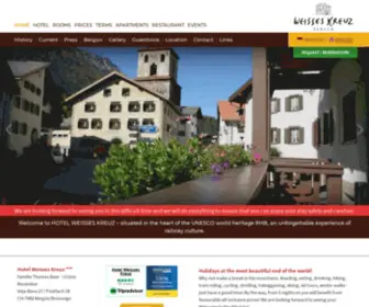 Weisseskreuz-Berguen.ch(Hotel) Screenshot