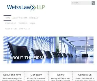 Weisslawllp.com(Weiss Law LLP) Screenshot