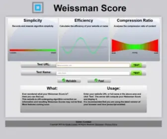 Weissmanscore.com(Weissman Score) Screenshot