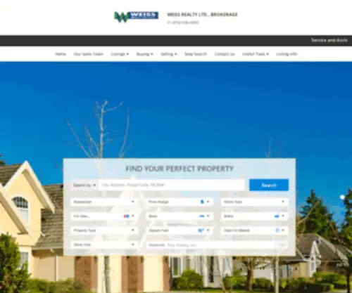 Weissrealty.com(Real Estate TORONTO. Information about Real Estate properties to buy or sell in TORONTO.REALTOR) Screenshot