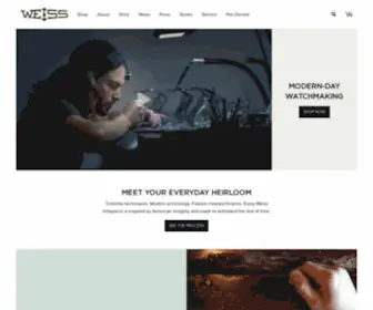 Weisswatchcompany.com(Weiss Watch Company) Screenshot