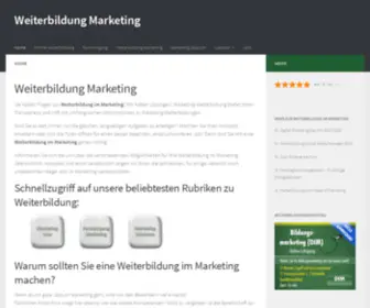 Weiterbildung-Marketing.de(Weiterbildung im Marketing) Screenshot