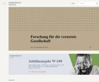 Weizenbaum-Institut.de(Weizenbaum Institut) Screenshot