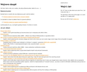 Wejn.org(Wejnovo doup) Screenshot