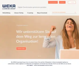 Weka-Learning-Group.com(Digitale Transformation gestalten) Screenshot