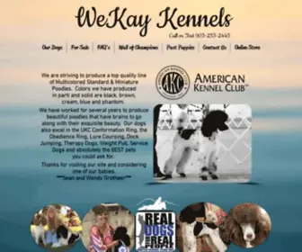 Wekaykennels.com(WeKay Poodles) Screenshot