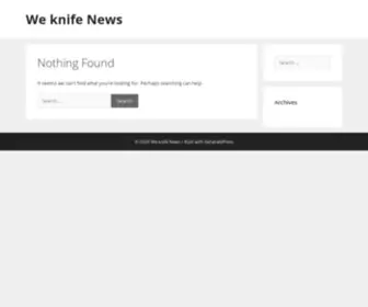 Weknife-News.com(We knife News) Screenshot