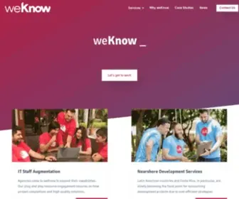 Weknowinc.com(WeKnow Inc) Screenshot