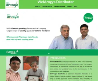 Welarogya.com(Authorized distributor of fastest growing pharma company Generic Aadhar) Screenshot