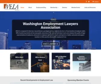 Welaweb.org(Washington Employment Lawyers Association) Screenshot
