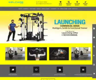 Welcareindia.com(Treadmill) Screenshot
