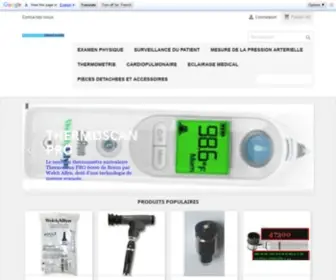 Welch-Allyn-France.com(THERMOSCAN PRO 6000) Screenshot