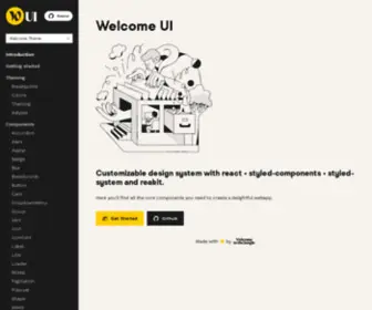 Welcome-UI.com(Welcome UI) Screenshot