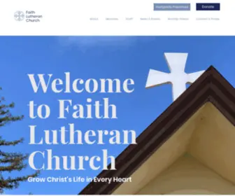 Welcome2Faith.com(Faith Lutheran) Screenshot