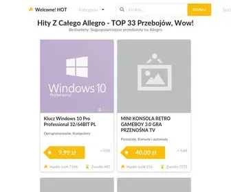 Welcomehot.com(Hity z całego Allegro) Screenshot