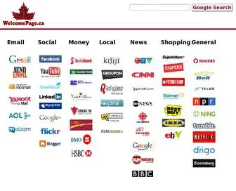 Welcomepage.ca(Welcome Page (Canadian Homepage)) Screenshot