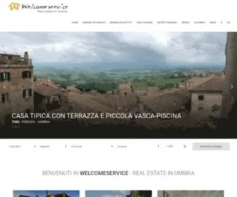 Welcomeservice.it(Welcomeservice è una agenzia di Intermediazione Immobiliare con sede in Todi (Perugia)) Screenshot