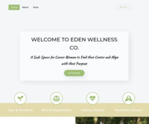 Welcometoeden.yoga(Eden Wellness Co) Screenshot