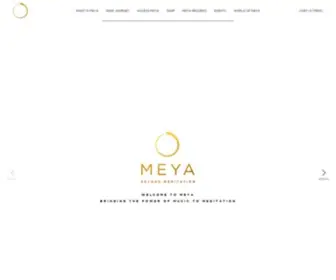 Welcometomeya.com(The Revolutionary Music Meditation App) Screenshot