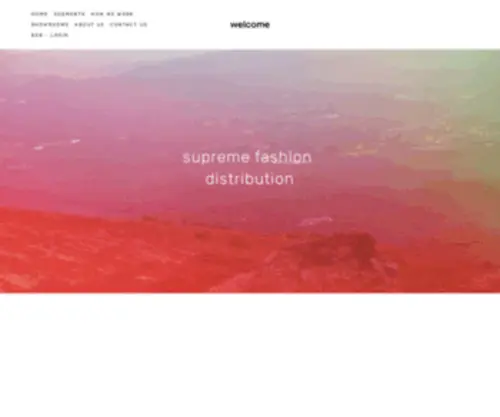 Welcometowelcome.com(Welcome is a leading fashion agency and distribution company based in Stockholm. Our passion) Screenshot