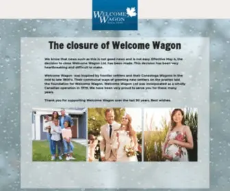 Welcomewagon.ca(Services for Families Experiencing Lifestyle Changes) Screenshot