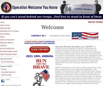Welcomeyouhome.org(The mission of Opertion Welcome You Home) Screenshot