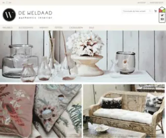 Weldaad.com(De Weldaad Authentic Interior winkel in Amsterdam) Screenshot