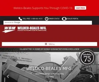 Weldco-Beales.com(Weldco-Beales Manufacturing (WBM)) Screenshot