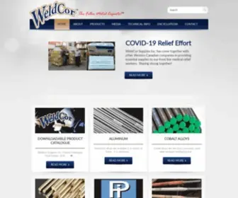 Weldcor.ca(WeldCor Supplies Inc) Screenshot