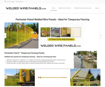 Weldedwirepanels.com(Job Site Temporary Fencing and Perimeter Patrol Welded Wire Panels) Screenshot