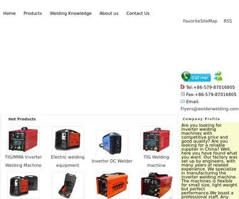 Welderwelding.com(Welding machine) Screenshot