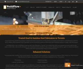 Weldflowmetal.ca(Metal fabricators Toronto) Screenshot