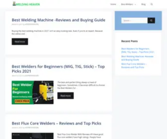 Weldingheaven.com(Welding Heaven) Screenshot