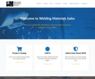 Weldingmaterialsales.com Screenshot