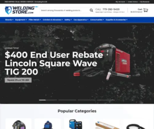 Weldingstore.com(Welding Store) Screenshot