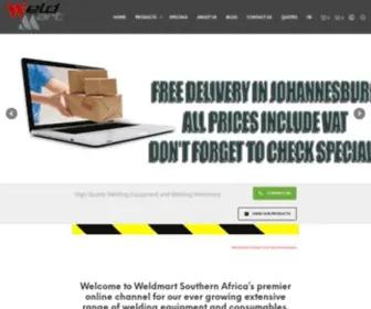 Weldmart.co.za(The Trusted Welding Equipment Suppliers in South Africa Weldmart) Screenshot