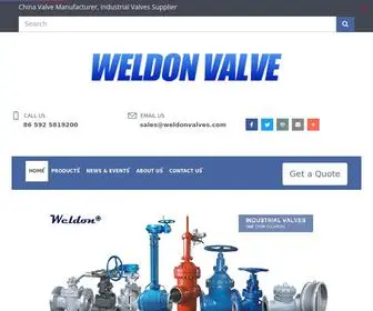 Weldonvalves.com(China Valve Manufacturer) Screenshot