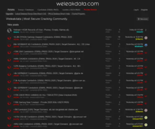 Weleakdata.com(Friendly and helpful customer support) Screenshot