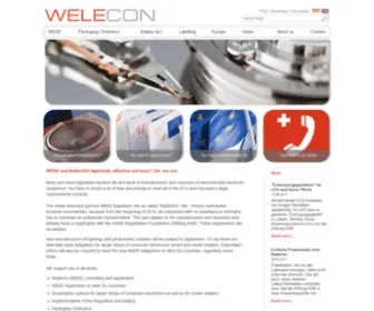 Welecon.de(ElektroG und WEEE europaweit rechtssicher) Screenshot