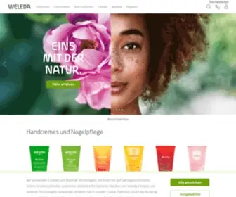 Weleda.ch(Weleda Naturkosmetik und anthroposophische Arzneimittel) Screenshot