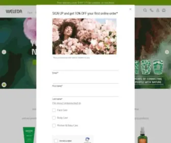 Weleda.com.au(Natural Beauty You Can Trust) Screenshot