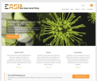 Welfareasia.org(East Asian Social Policy research network) Screenshot