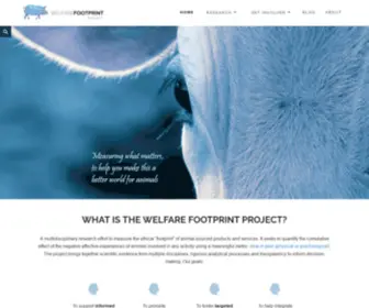 Welfarefootprint.org(A blueprint for quantifying animal pain) Screenshot