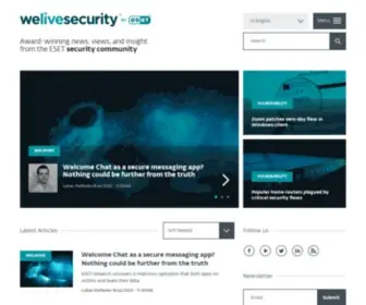 Welivesecurity.com(Welivesecurity) Screenshot