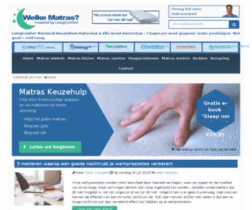 Welke-Matras.nl(Ontdek de 8 matrassen soorten die er bestaan) Screenshot