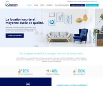 Welkeys.com(Gestion et conciergerie location courte et moyenne durée) Screenshot