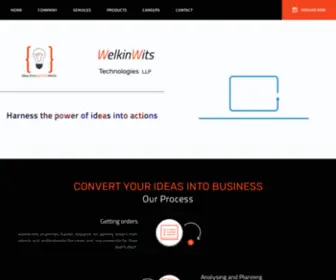 Welkinwitstech.com(Best IT company in calicut) Screenshot